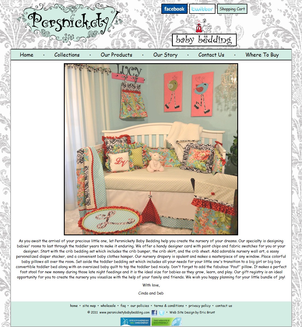 Persnickety Baby Bedding
